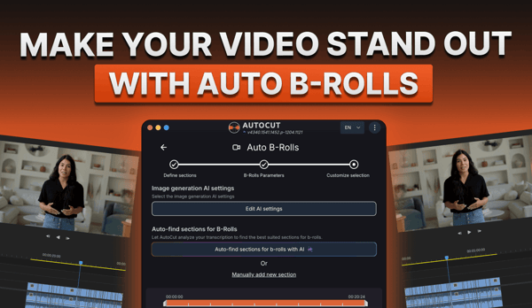 Make your video stand out with AutoB-Rolls from AutoCut