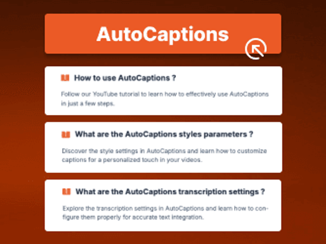 AutoCaptions by AutoCut