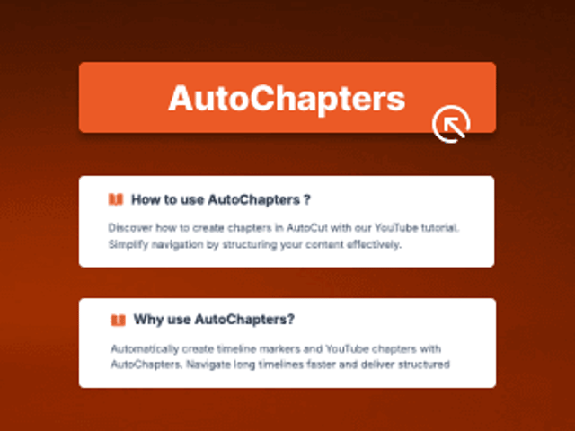 AutoChapters by AutoCut