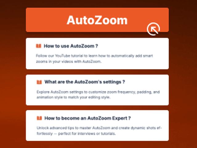 Autozoom on AutoCut