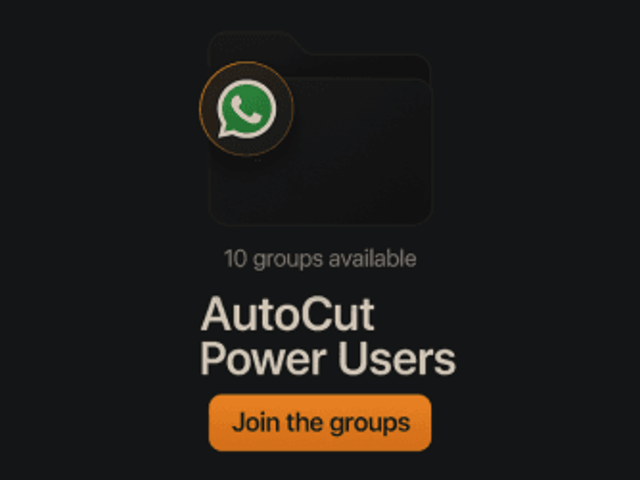 AutoCut Power Users
