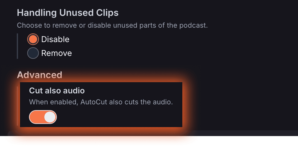 Configuraciones de podcast