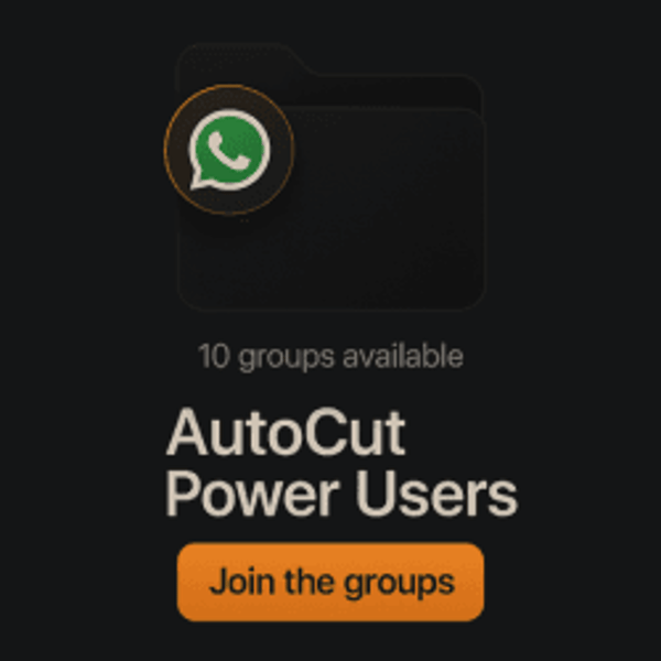 AutoCut Power Users